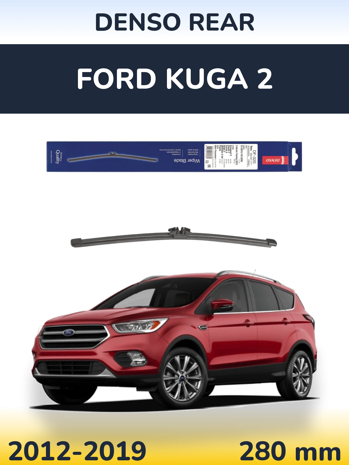 Tylna wycieraczka Denso Rear 280 mm do Ford Kuga 2 2012-2019