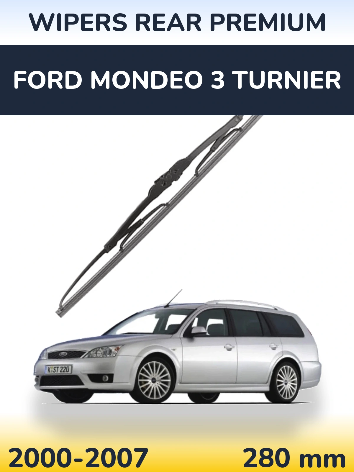 Задня щітка WIPERS REAR PREMIUM 280 мм для Ford Mondeo 3 Turnier 2000-2007