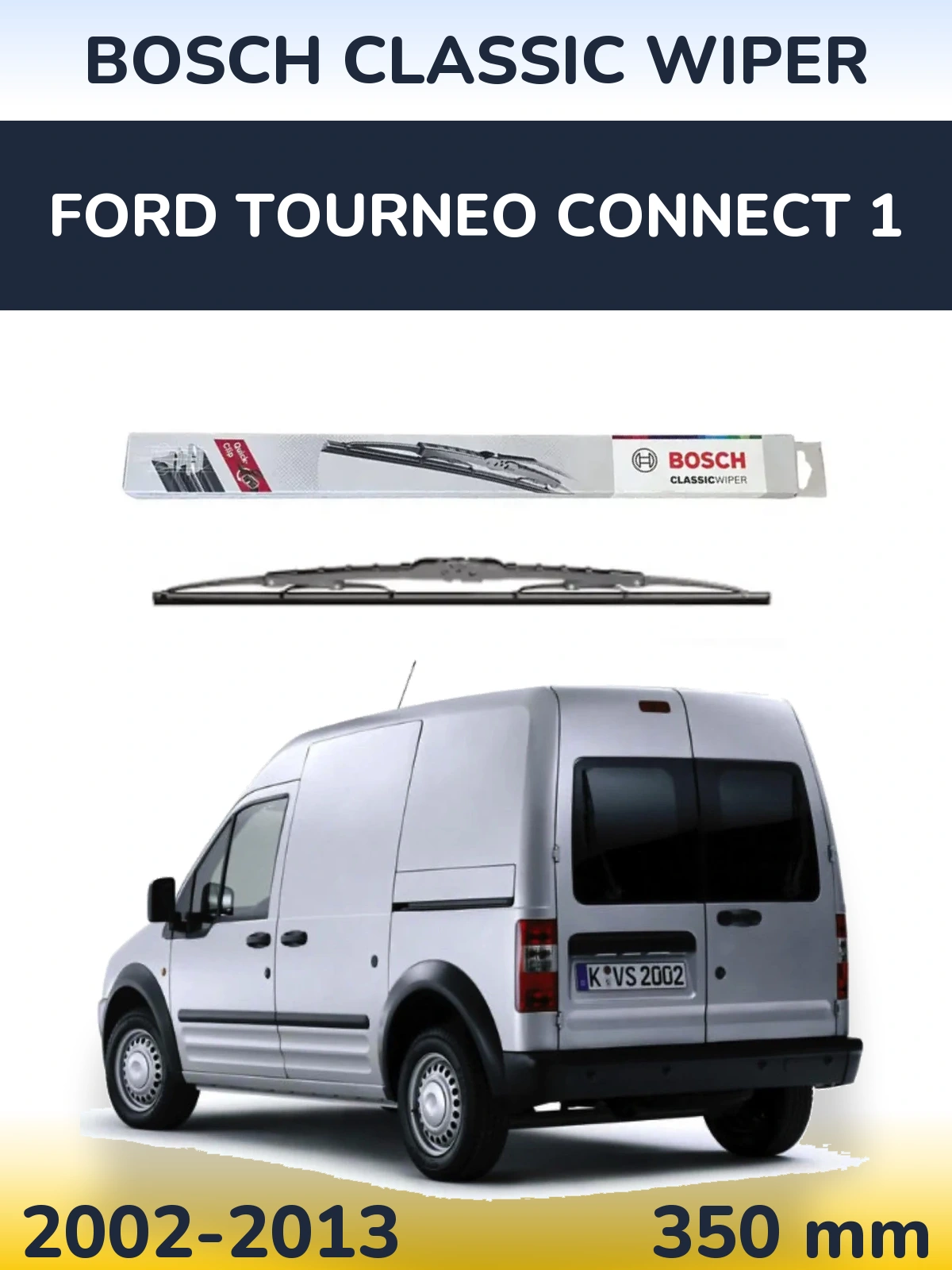 Задний дворник BOSCH Classic Wiper 340 мм для Ford Tourneo Connect 1 2002-2013