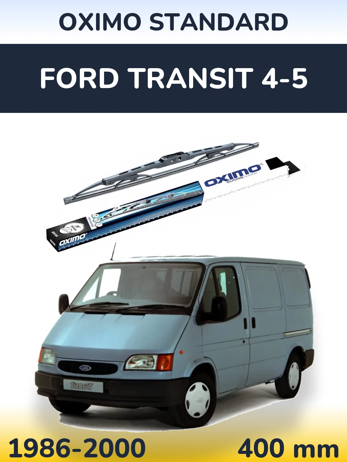 Rear wiper blade Oximo Standard 400 mm for Ford Transit 4-5 1986-2000