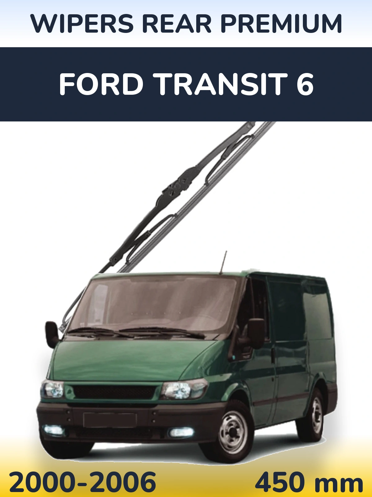 Rear wiper blade WIPERS REAR PREMIUM 450 mm for Ford Transit 6 2000-2006