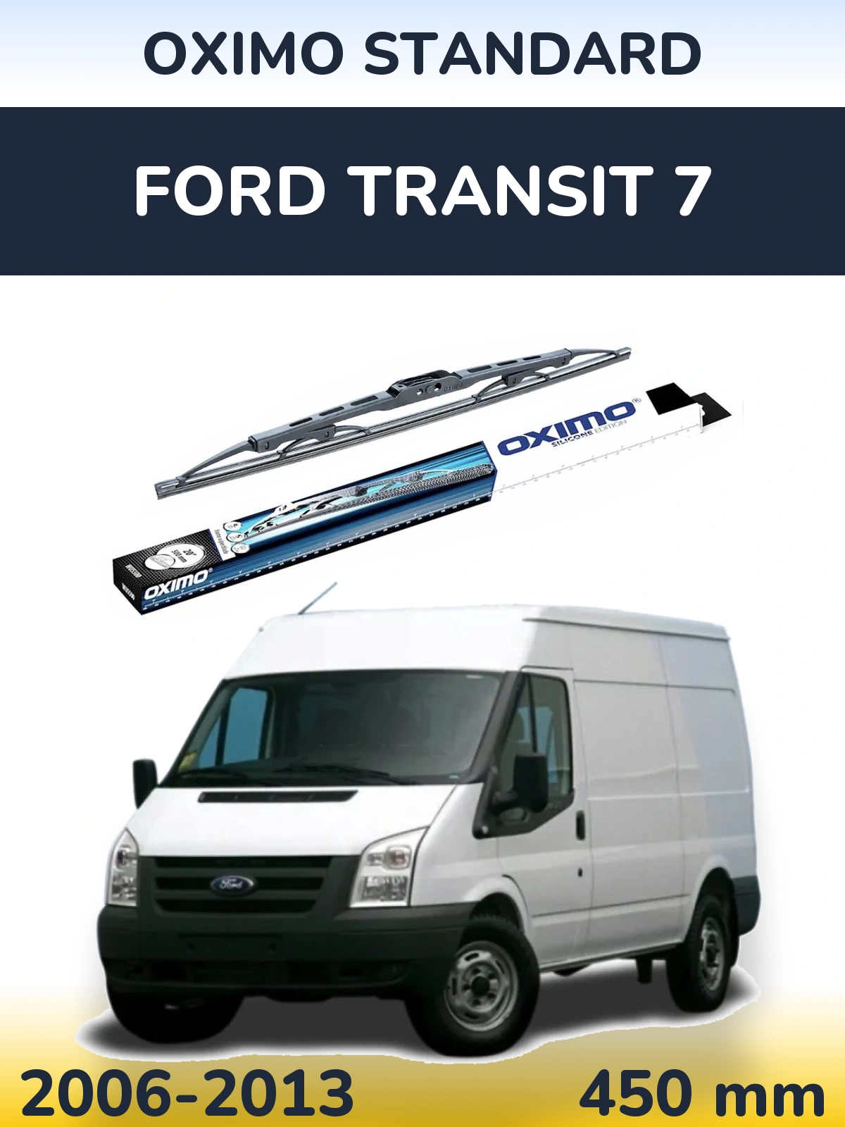Rear wiper blade Oximo Standard 450 mm for Ford Transit 7 2006-2013