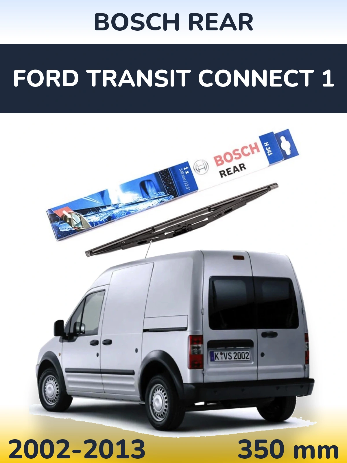 Задний дворник BOSCH Rear 340 мм для Ford Transit Connect 1 2002-2013