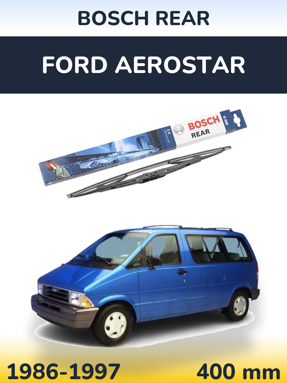 Задний дворник BOSCH Rear 400 мм для Ford Aerostar 1986-1997