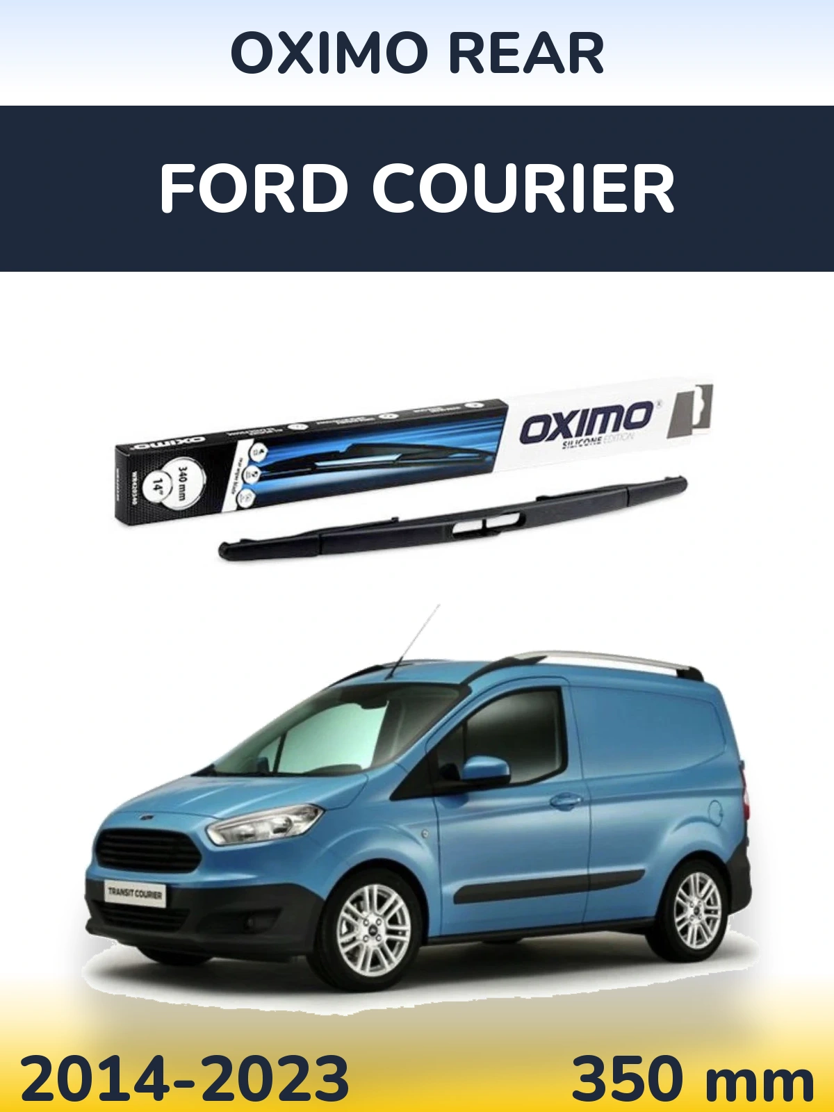 Rear wiper blade Oximo Rear 350 mm for Ford Courier 2014-2023