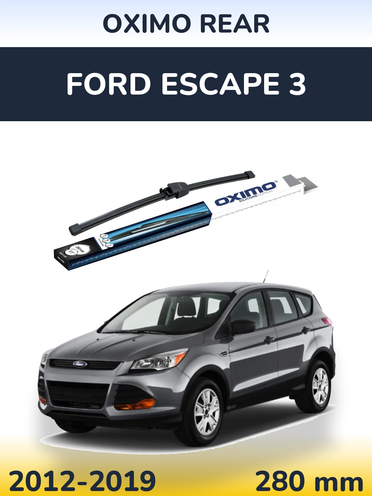 Rear wiper blade Oximo Rear 280 mm for Ford Escape 3 2012-2019