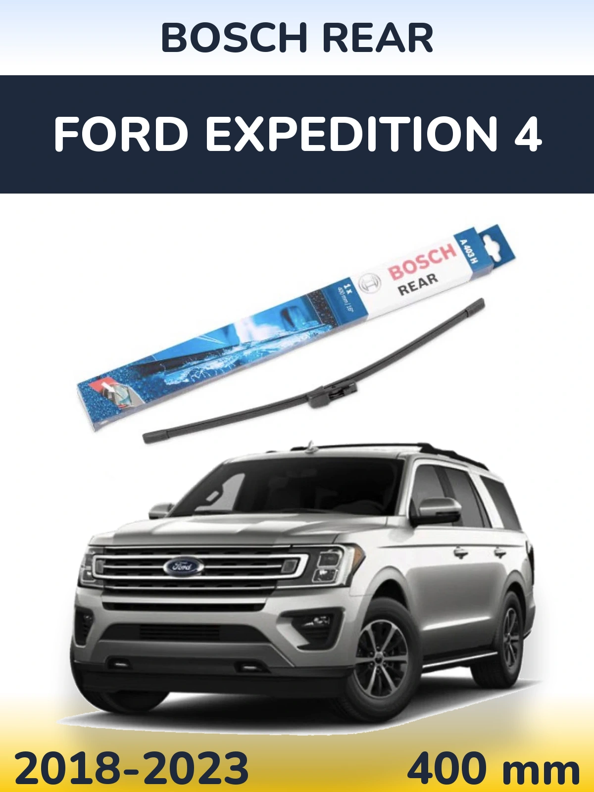 Rear wiper blade BOSCH Rear 400 mm for Ford Expedition 4 2018-2023