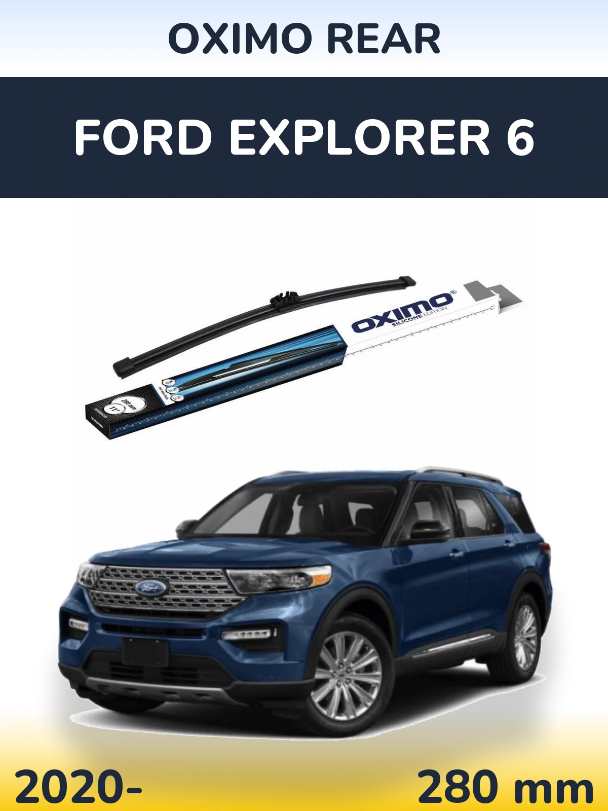 Rear wiper blade Oximo Rear 280 mm for Ford Explorer 6 2020-2026