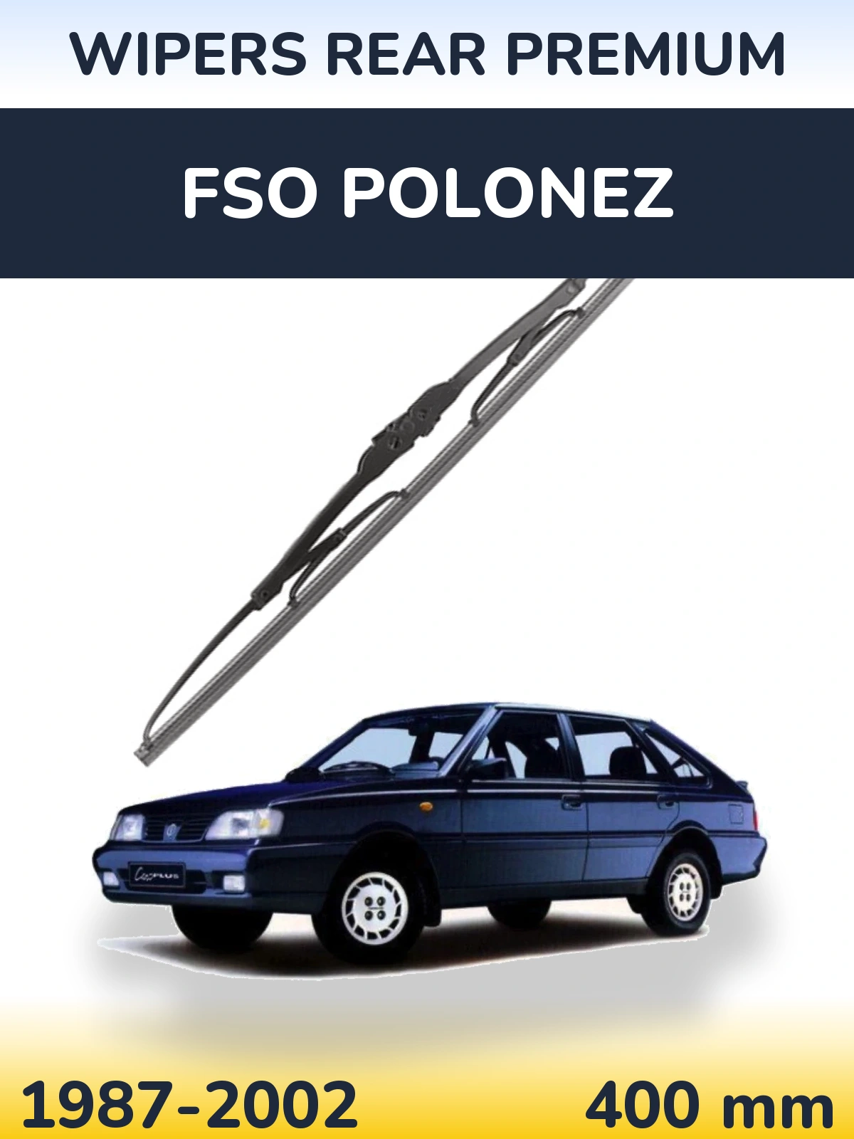 Rear wiper blade WIPERS REAR PREMIUM 400 mm for FSO Polonez 1987-2002