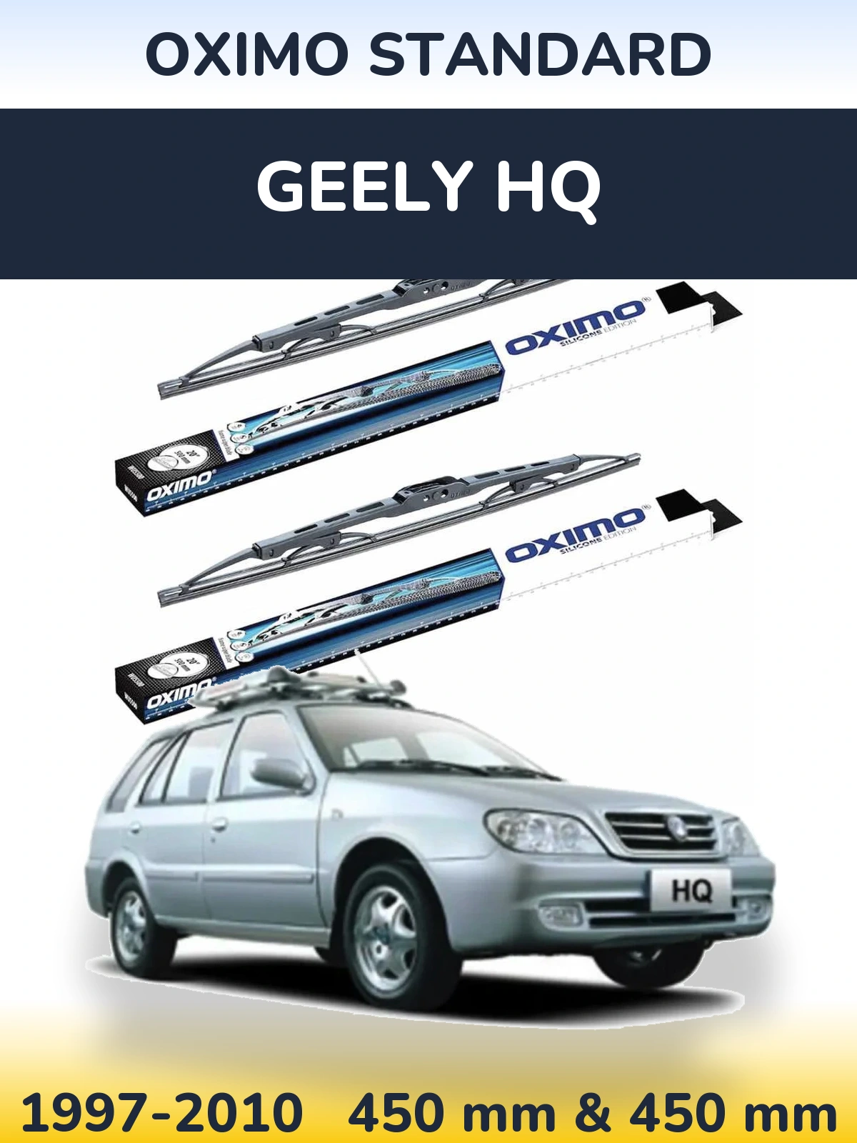Komplet przednich wycieraczek Oximo Standard 450 & 450 mm do Geely HQ 1997-2010