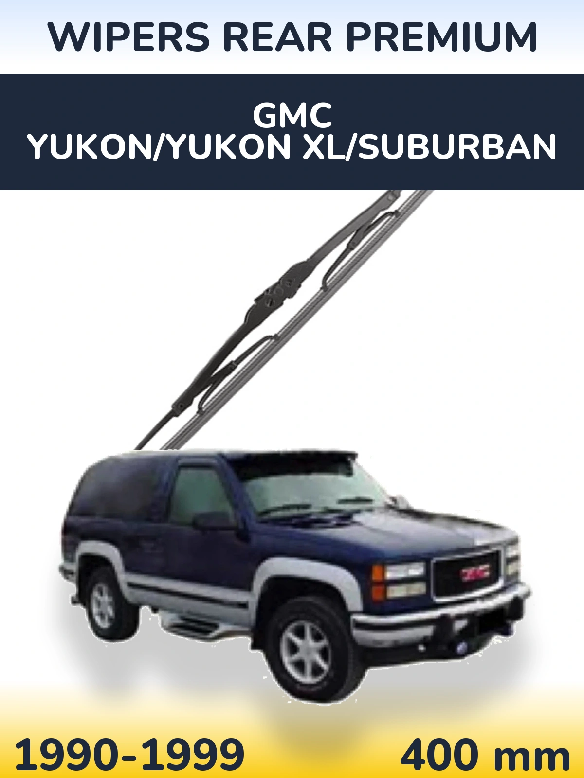 Rear wiper blade WIPERS REAR PREMIUM 400 mm for GMC Yukon/Yukon XL/Suburban 1990-1999
