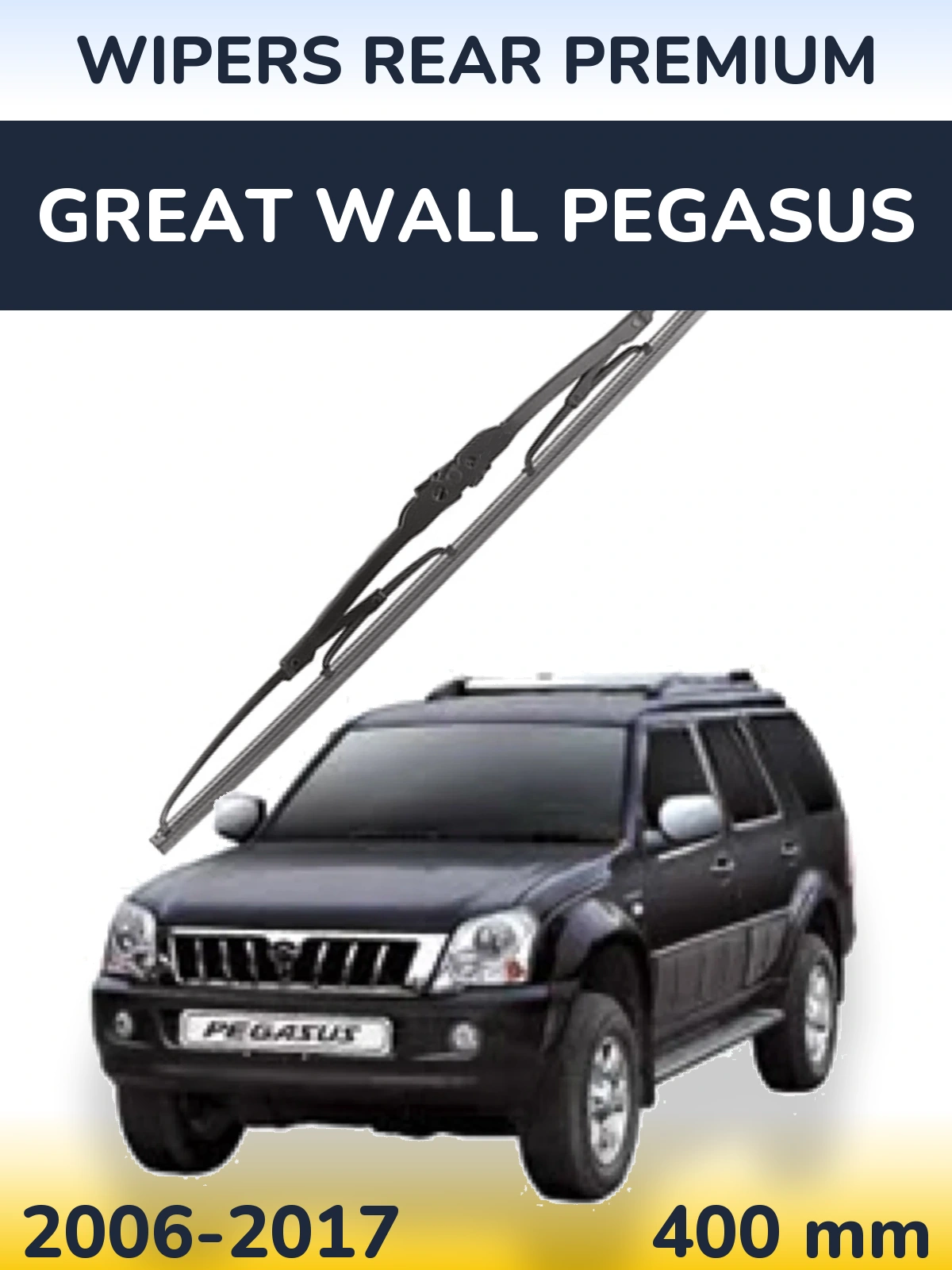 Tylna wycieraczka WIPERS REAR PREMIUM 400 mm do Great Wall Pegasus 2006-2017