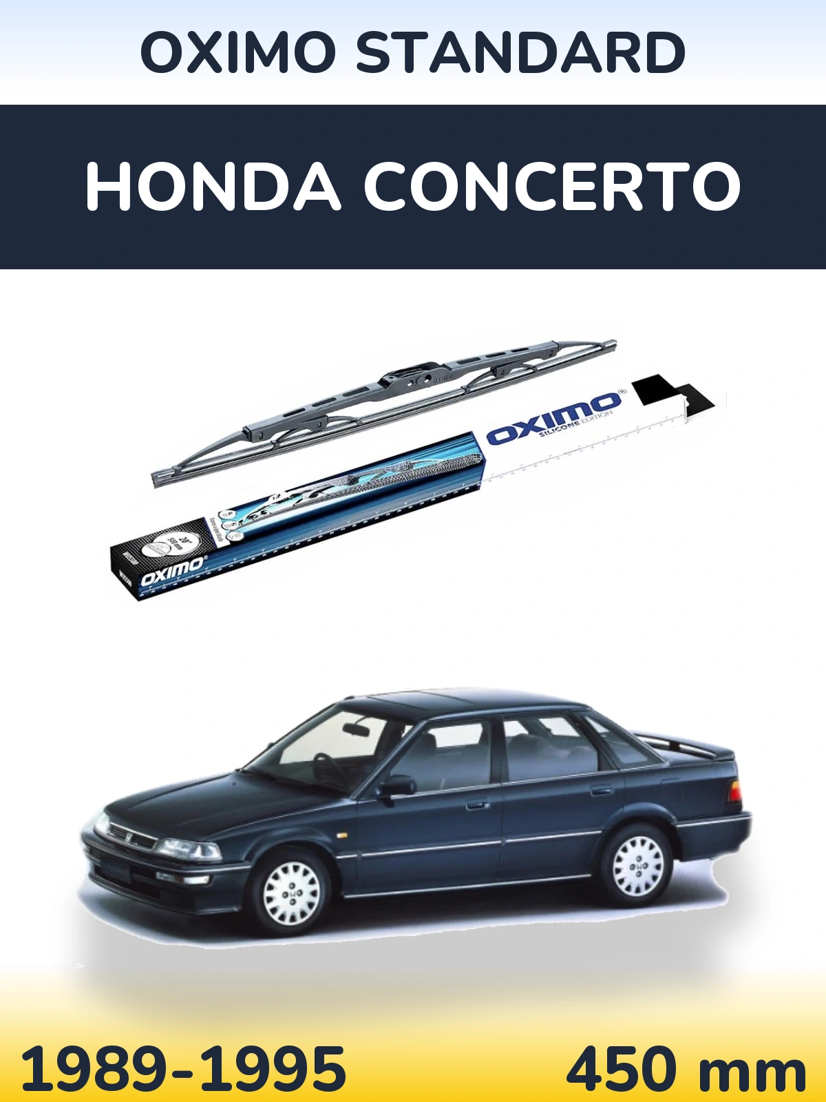 Tylna wycieraczka Oximo Standard 450 mm do Honda Concerto 1989-1995