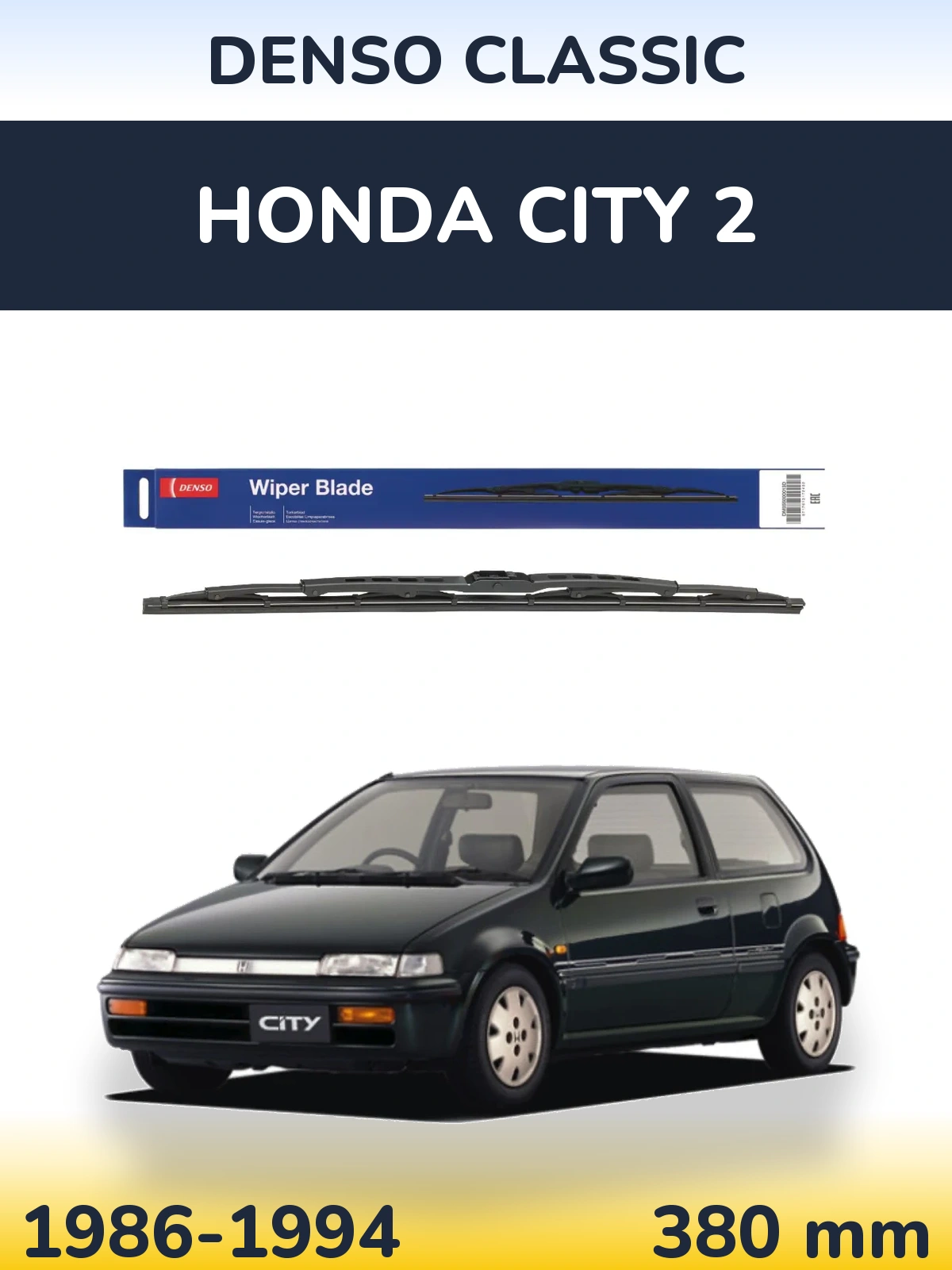 Задня щітка Denso Classic 380 мм для Honda City 2 1986-1994