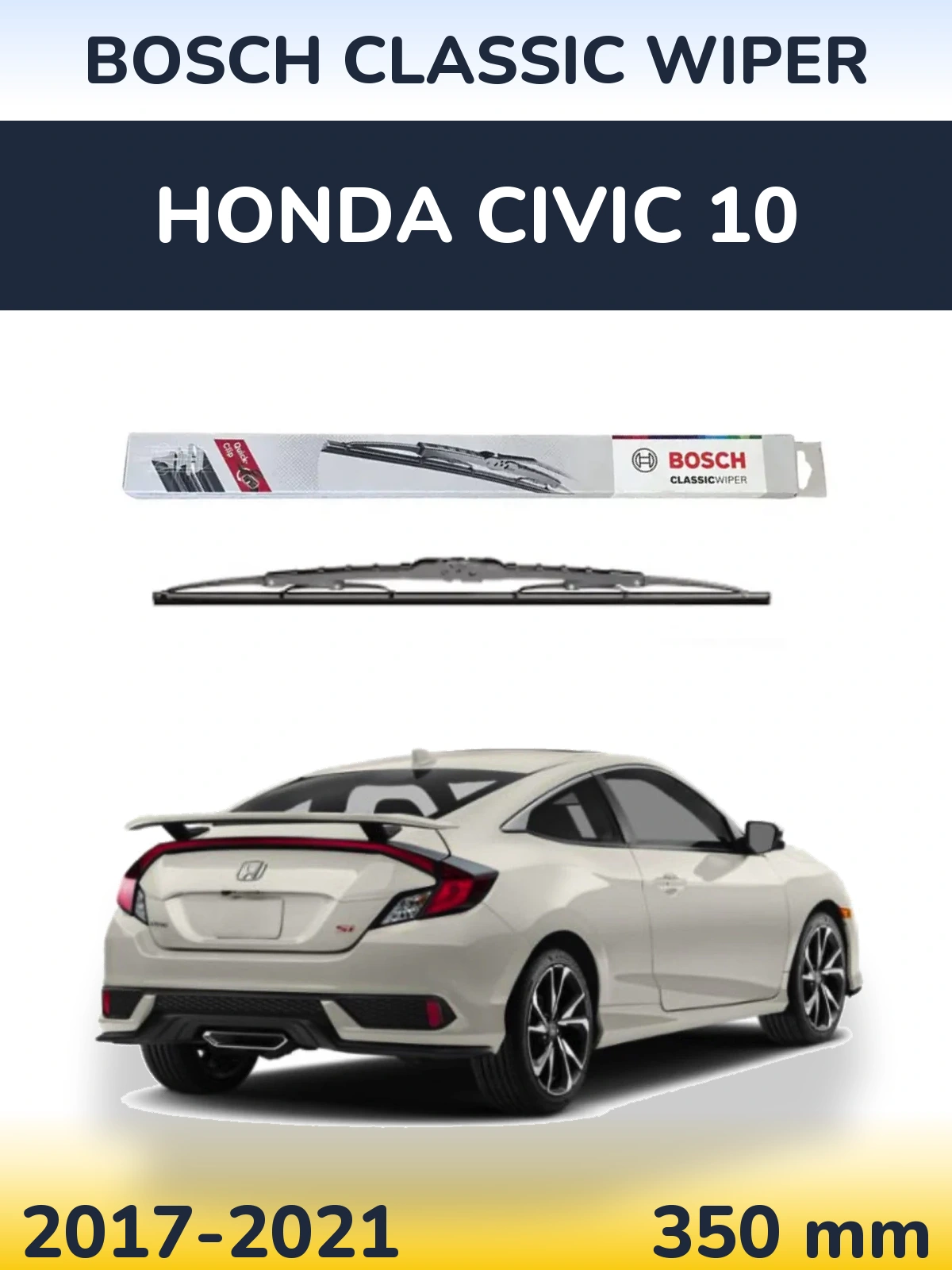 Tylna wycieraczka BOSCH Classic Wiper 340 mm do Honda Civic 10 2017-2021