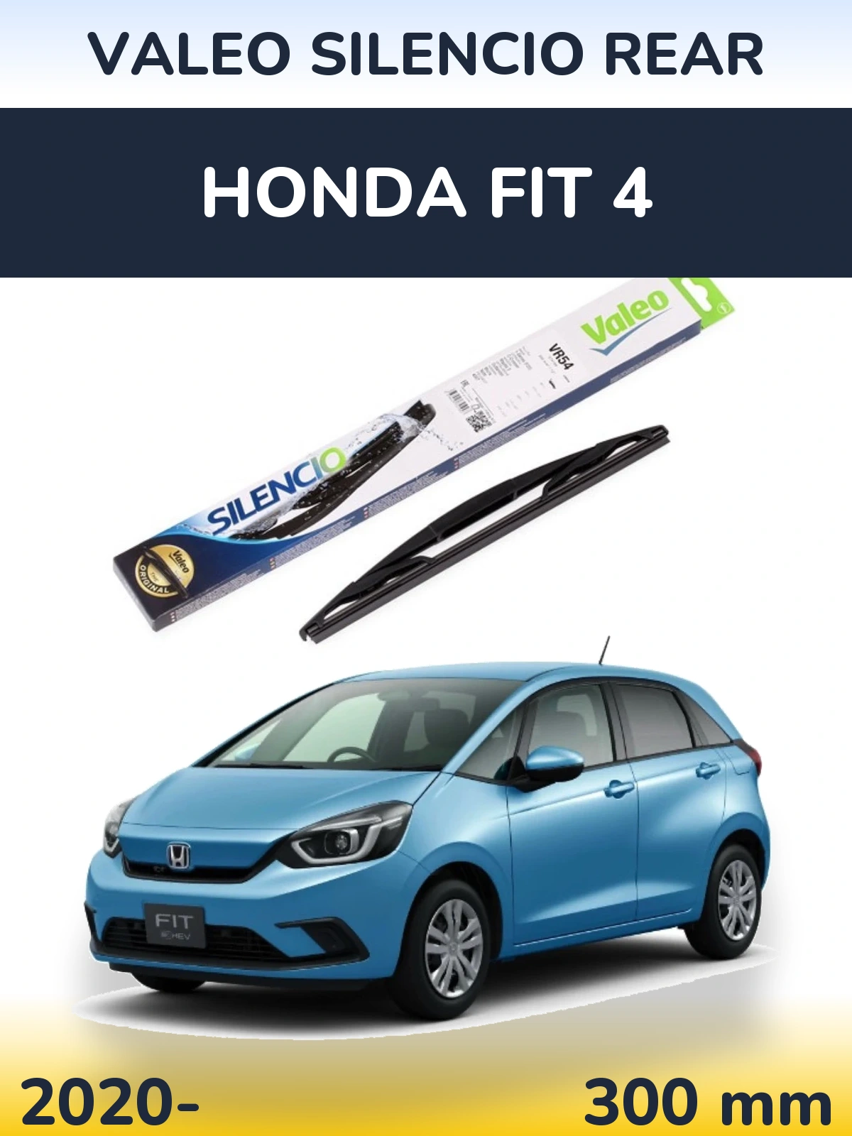 Rear wiper blade Valeo Silencio Rear 300 mm for Honda Fit 4 2020-2026