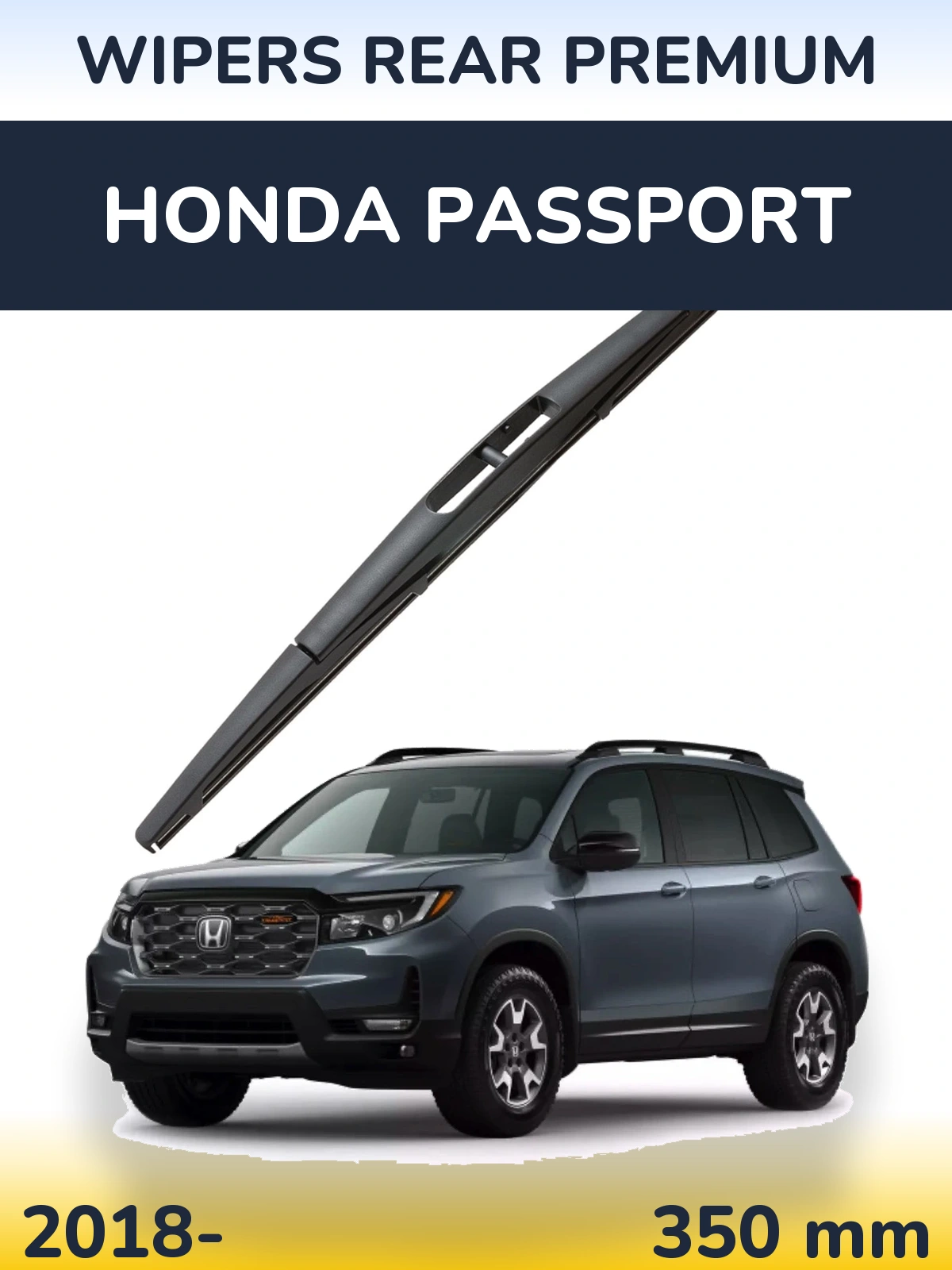 Rear wiper blade WIPERS REAR PREMIUM 350 mm for Honda Passport 2018-2026
