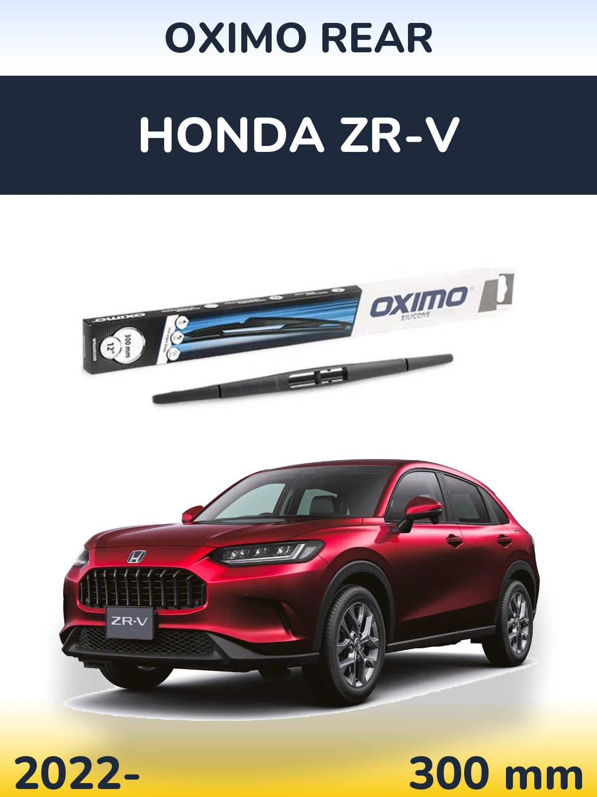 Rear wiper blade Oximo Rear 300 mm for Honda ZR-V 2022-2026