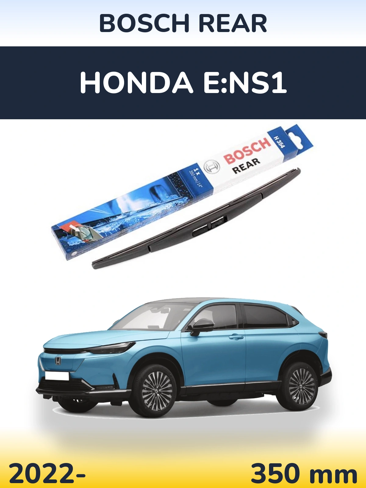 Rear wiper blade BOSCH Rear 350 mm for Honda e:NS1 2022-2026