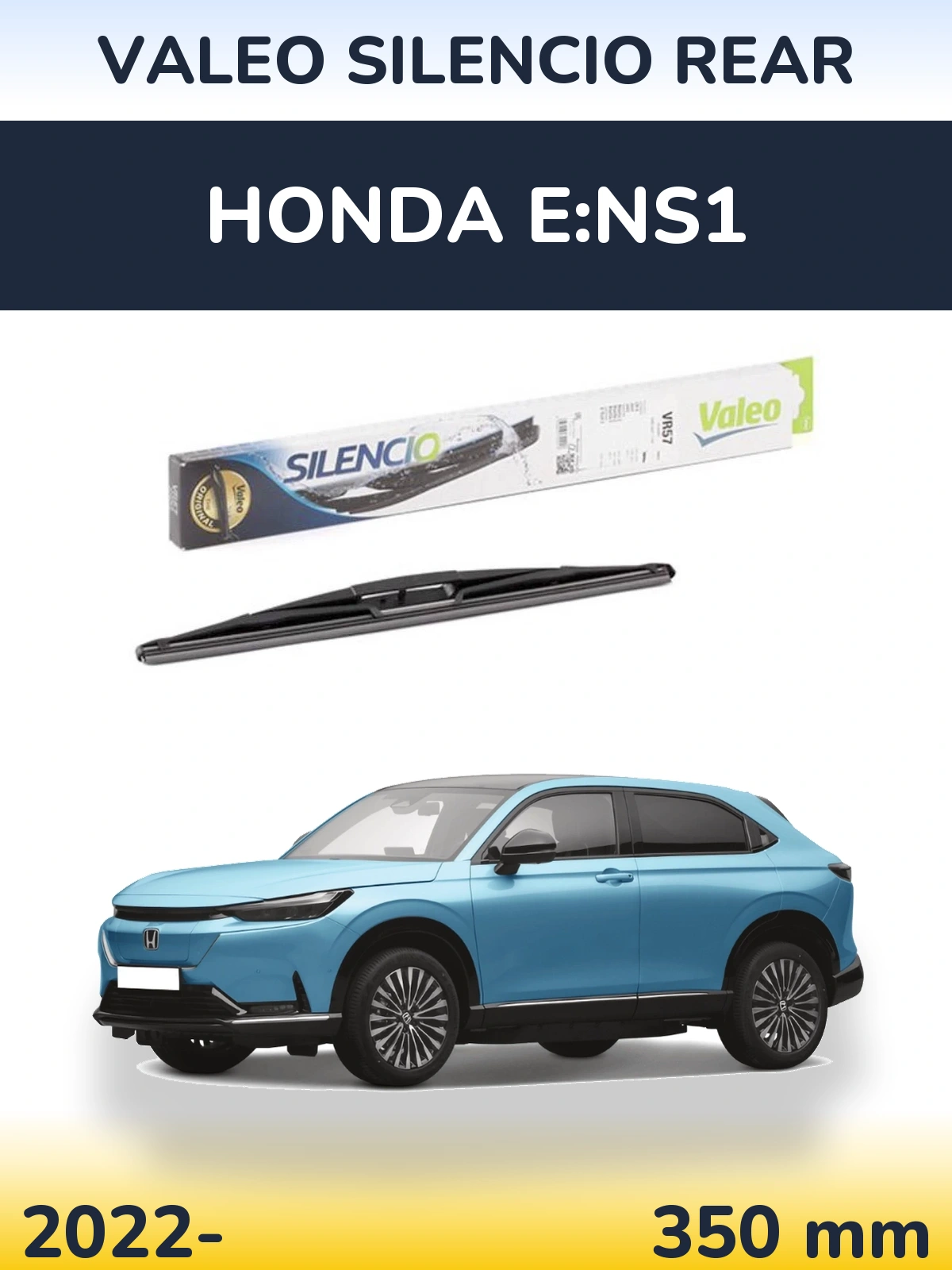 Rear wiper blade Valeo Silencio Rear 345 mm for Honda e:NS1 2022-2026
