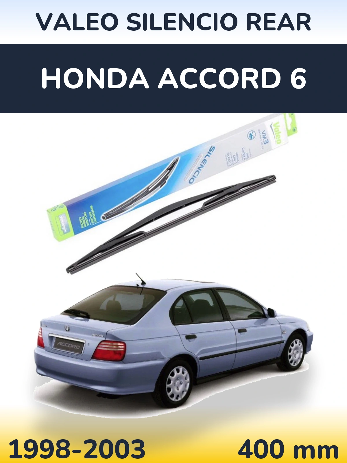 Задний дворник Valeo Silencio Rear 400 мм для Honda Accord 6 1998-2003