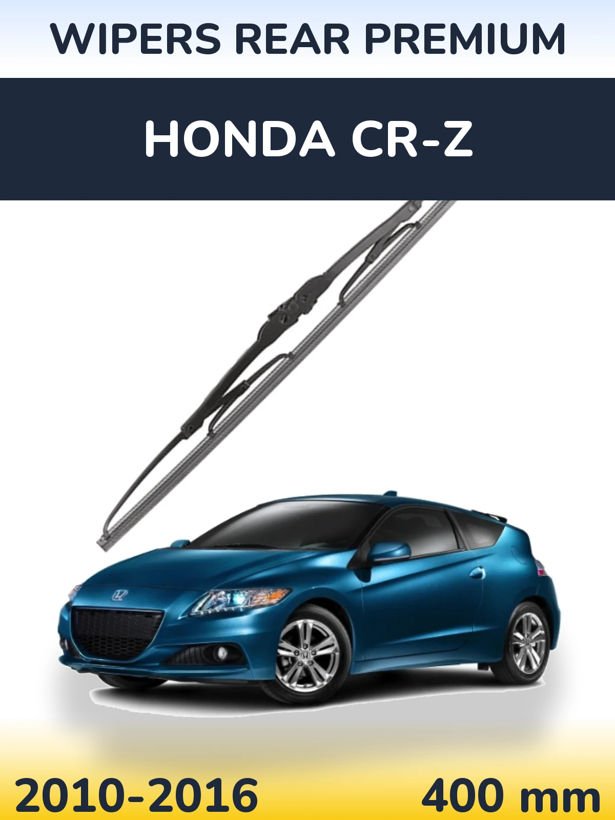 Rear wiper blade WIPERS REAR PREMIUM 400 mm for Honda CR-Z 2010-2016