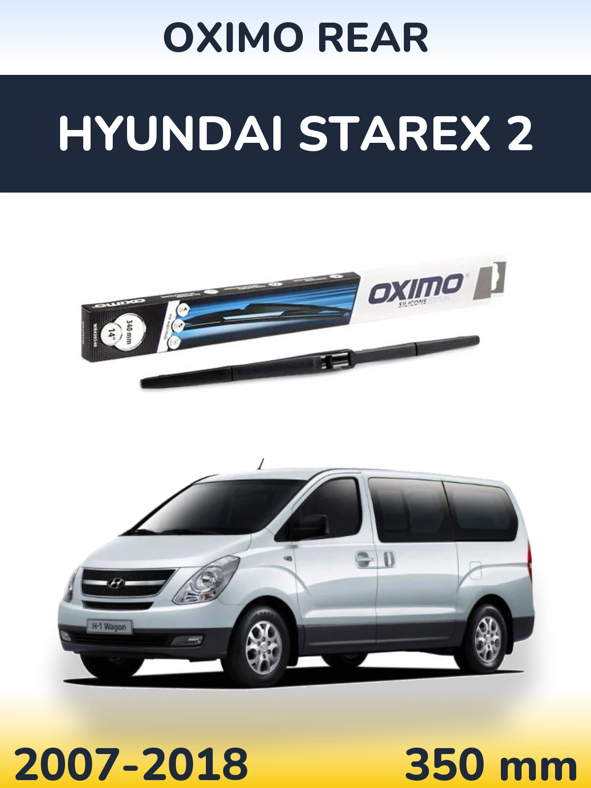 Rear wiper blade Oximo Rear 350 mm for Hyundai Starex 2 2007-2018