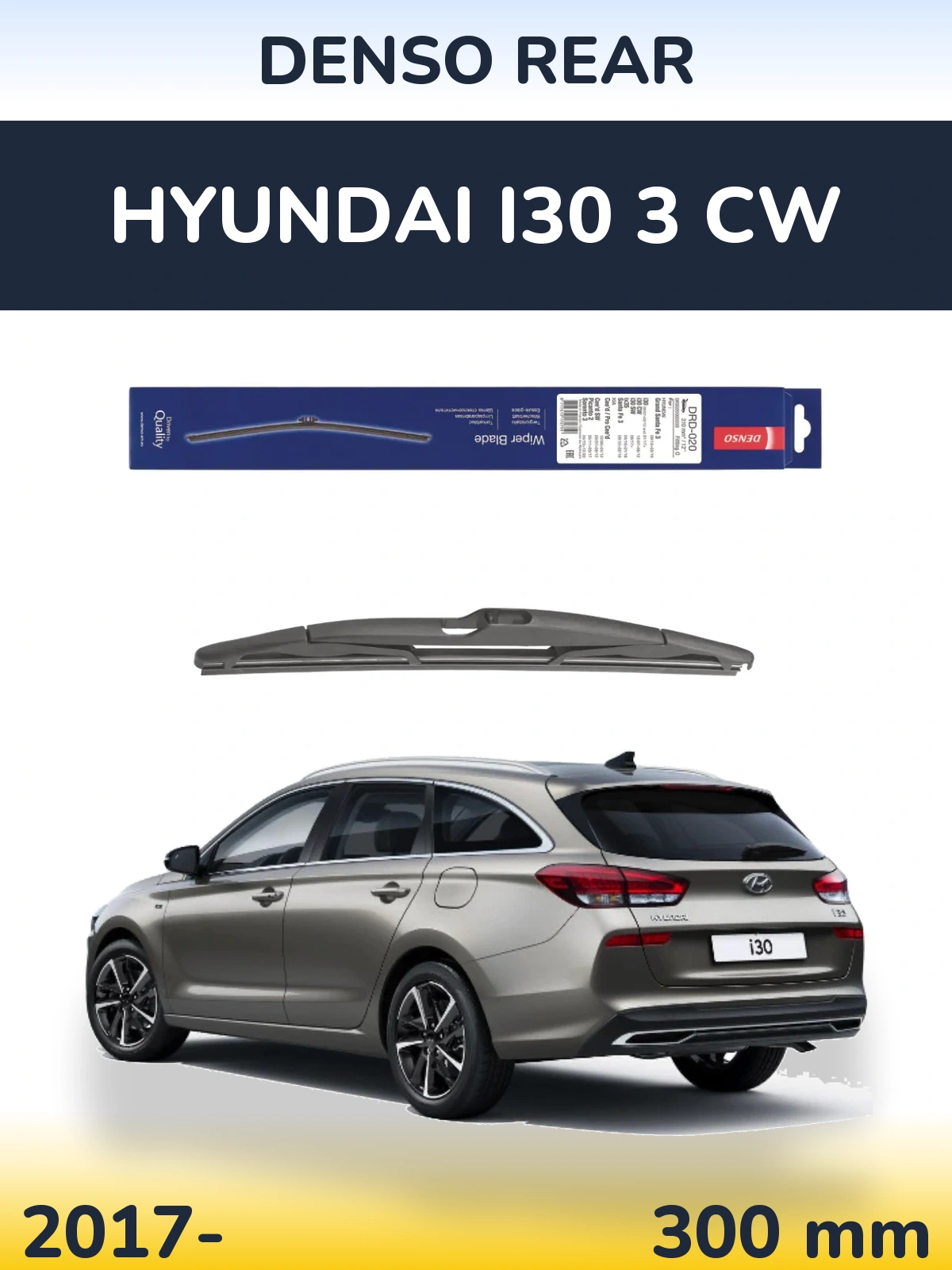 Tylna wycieraczka Denso Rear 310 mm do Hyundai i30 3 CW 2017-2026