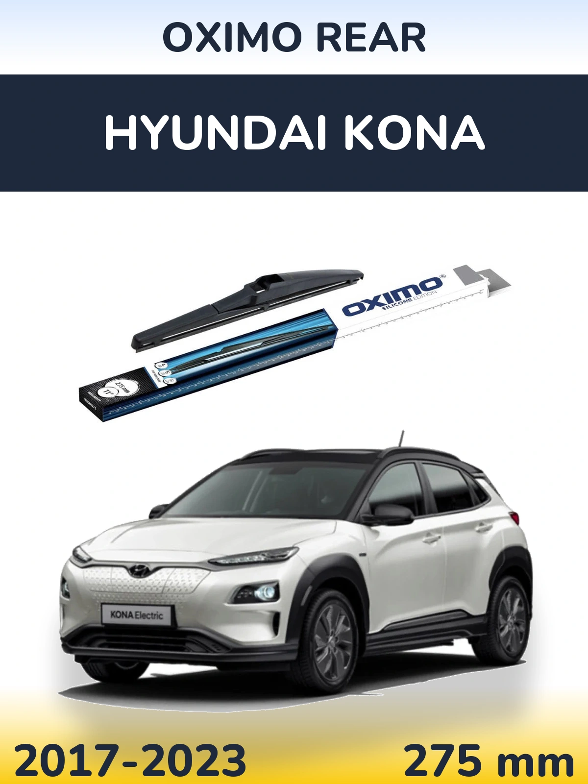 Rear wiper blade Oximo Rear 280 mm for Hyundai Kona 2017-2023