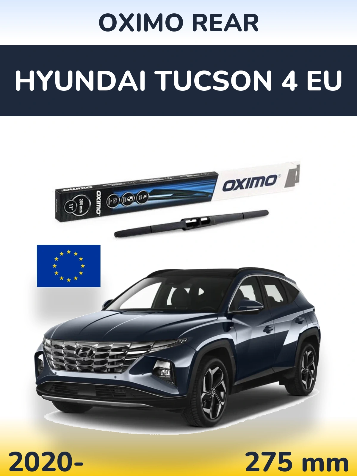 Задня щітка Oximo Rear 280 мм для Hyundai Tucson 4 EU 2020-2026