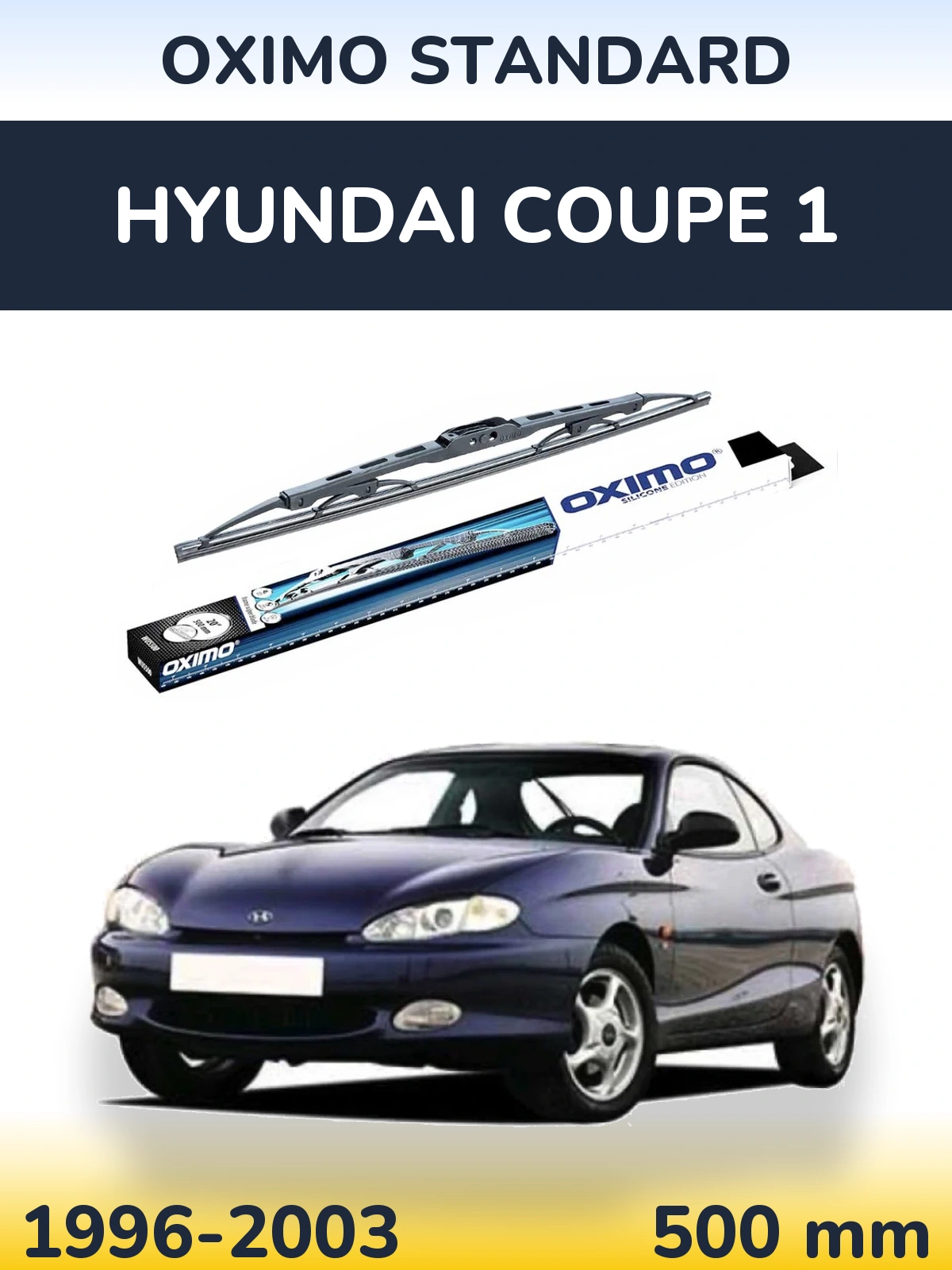 Tylna wycieraczka Oximo Standard 500 mm do Hyundai Coupe 1 1996-2003