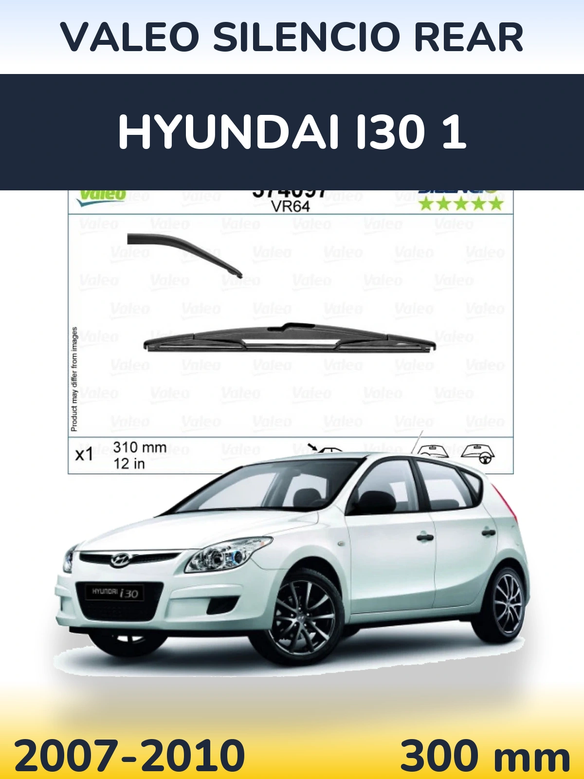 Tylna wycieraczka Valeo Silencio Rear 310 mm do Hyundai i30 1 2007-2010