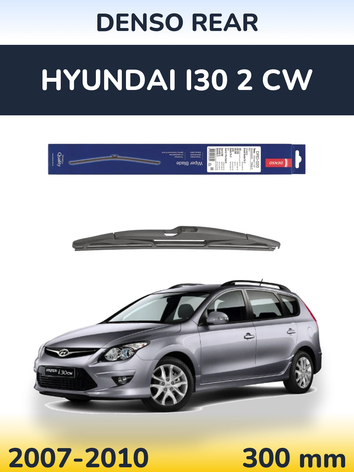 Rear wiper blade Denso Rear 310 mm for Hyundai i30 2 CW 2007-2010
