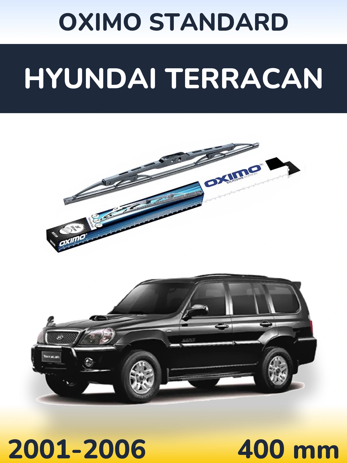 Tylna wycieraczka Oximo Standard 400 mm do Hyundai Terracan 2001-2006