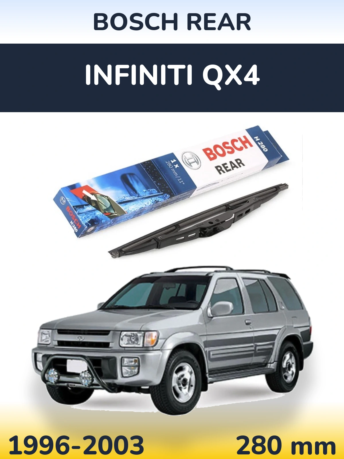 Tylna wycieraczka BOSCH Rear 280 mm do Infiniti QX4 1996-2003