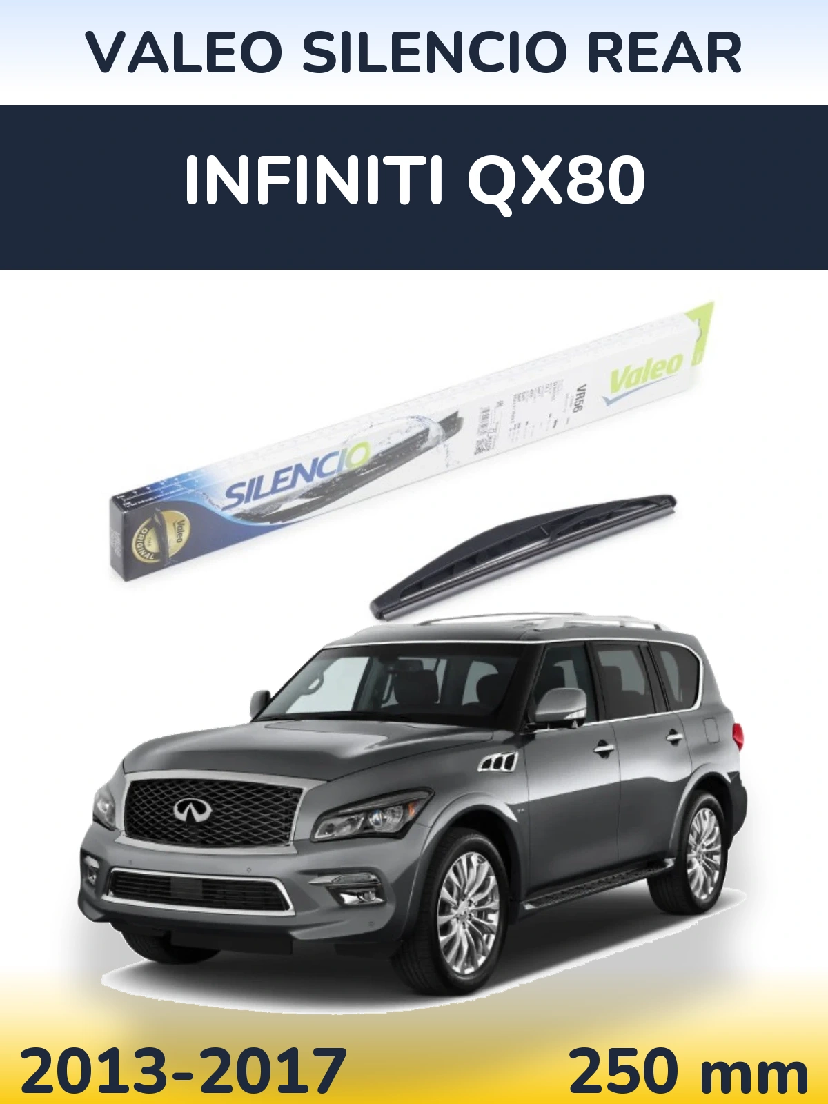 Tylna wycieraczka Valeo Silencio Rear 240 mm do Infiniti QX80 2013-2017