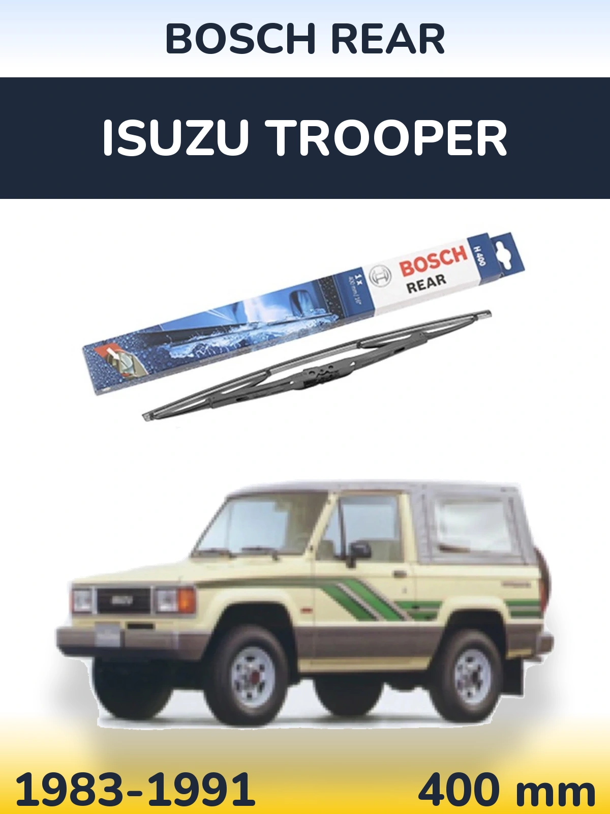 Tylna wycieraczka BOSCH Rear 400 mm do Isuzu Trooper 1983-1991