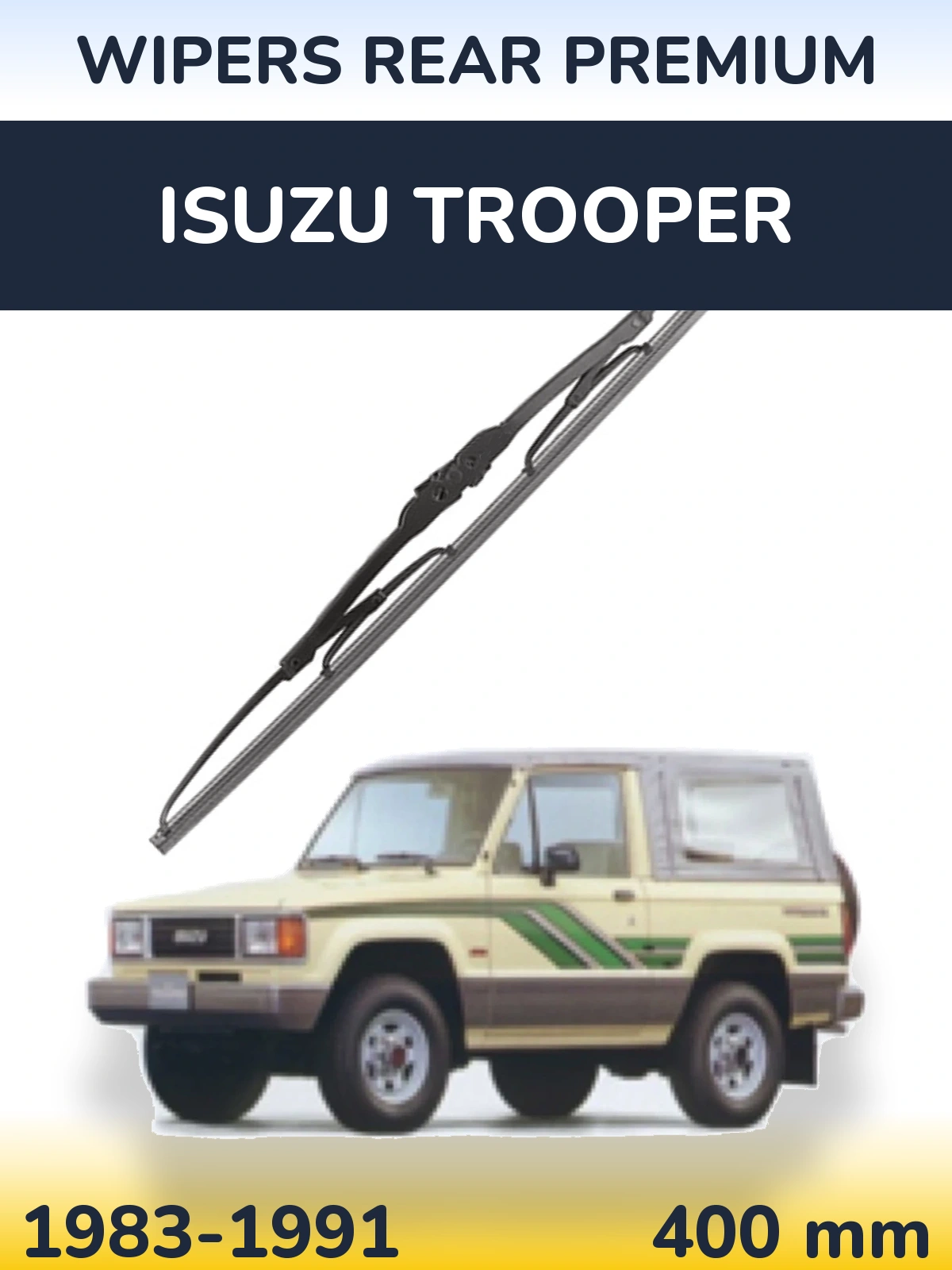 Задня щітка WIPERS REAR PREMIUM 400 мм для Isuzu Trooper 1983-1991