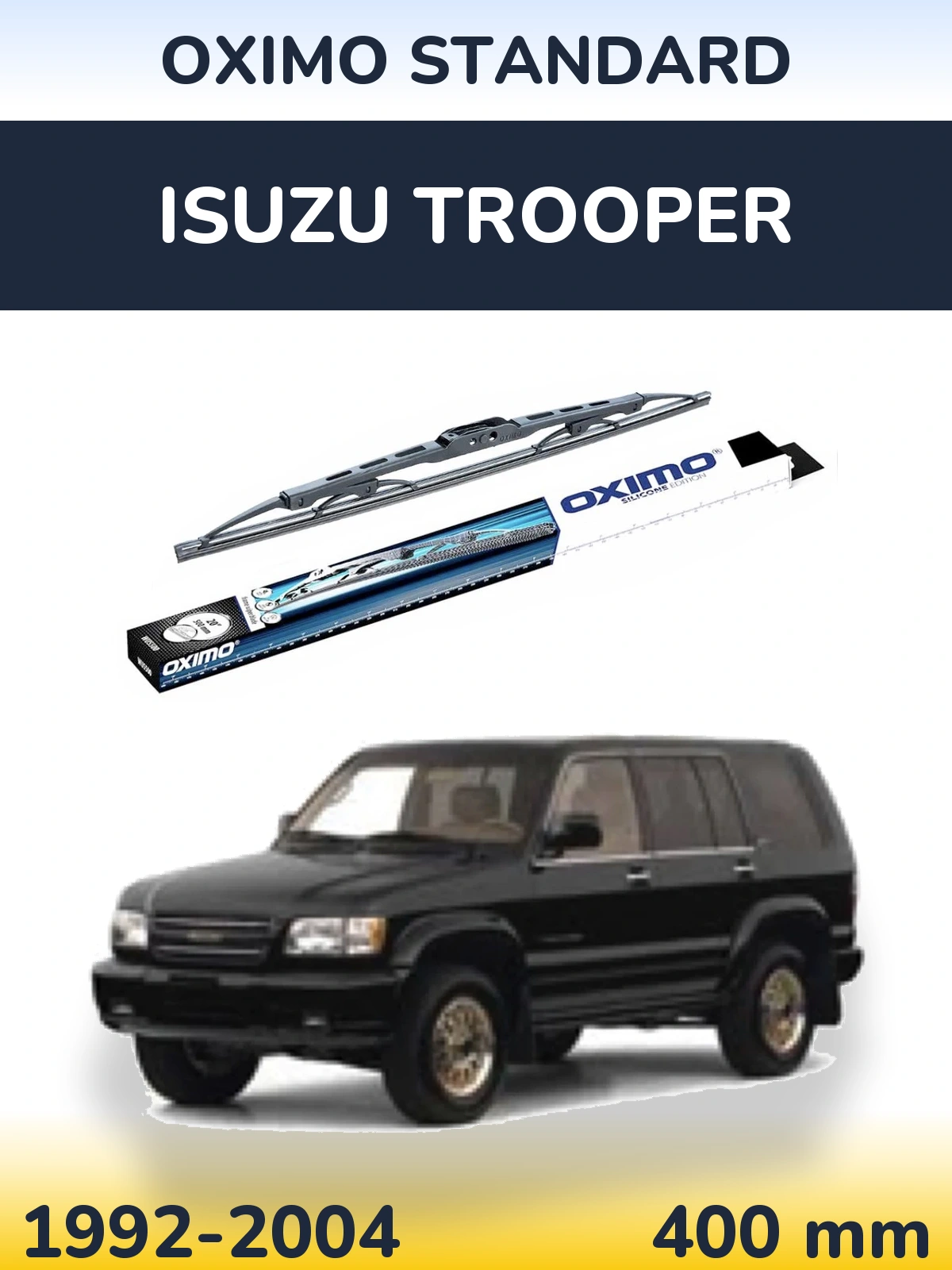 Tylna wycieraczka Oximo Standard 400 mm do Isuzu Trooper 1992-2004