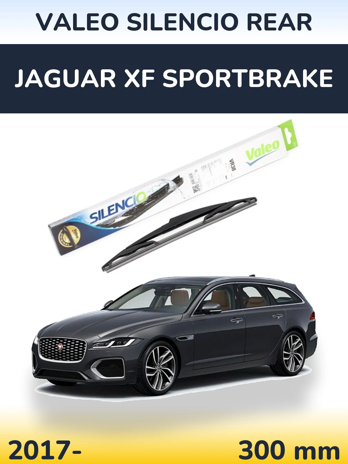 Задний дворник Valeo Silencio Rear 300 мм для Jaguar XF Sportbrake 2017-2026