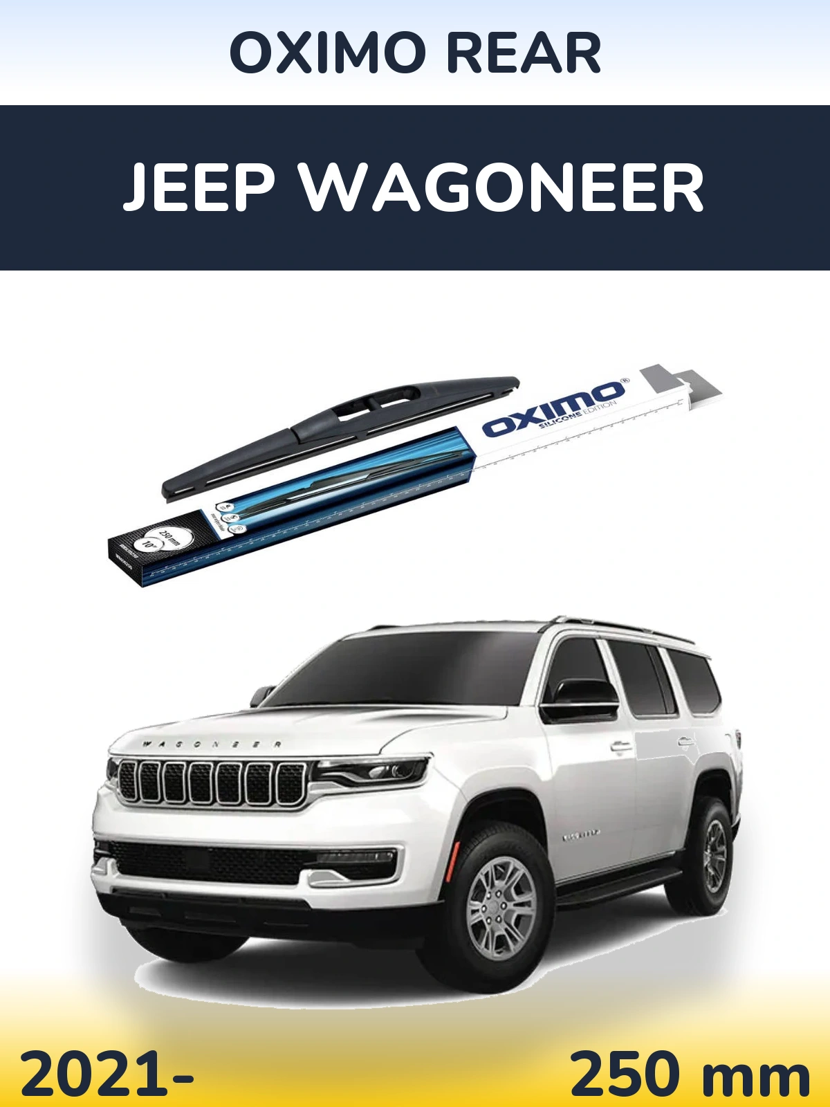 Rear wiper blade Oximo Rear 250 mm for Jeep Wagoneer 2021-2026