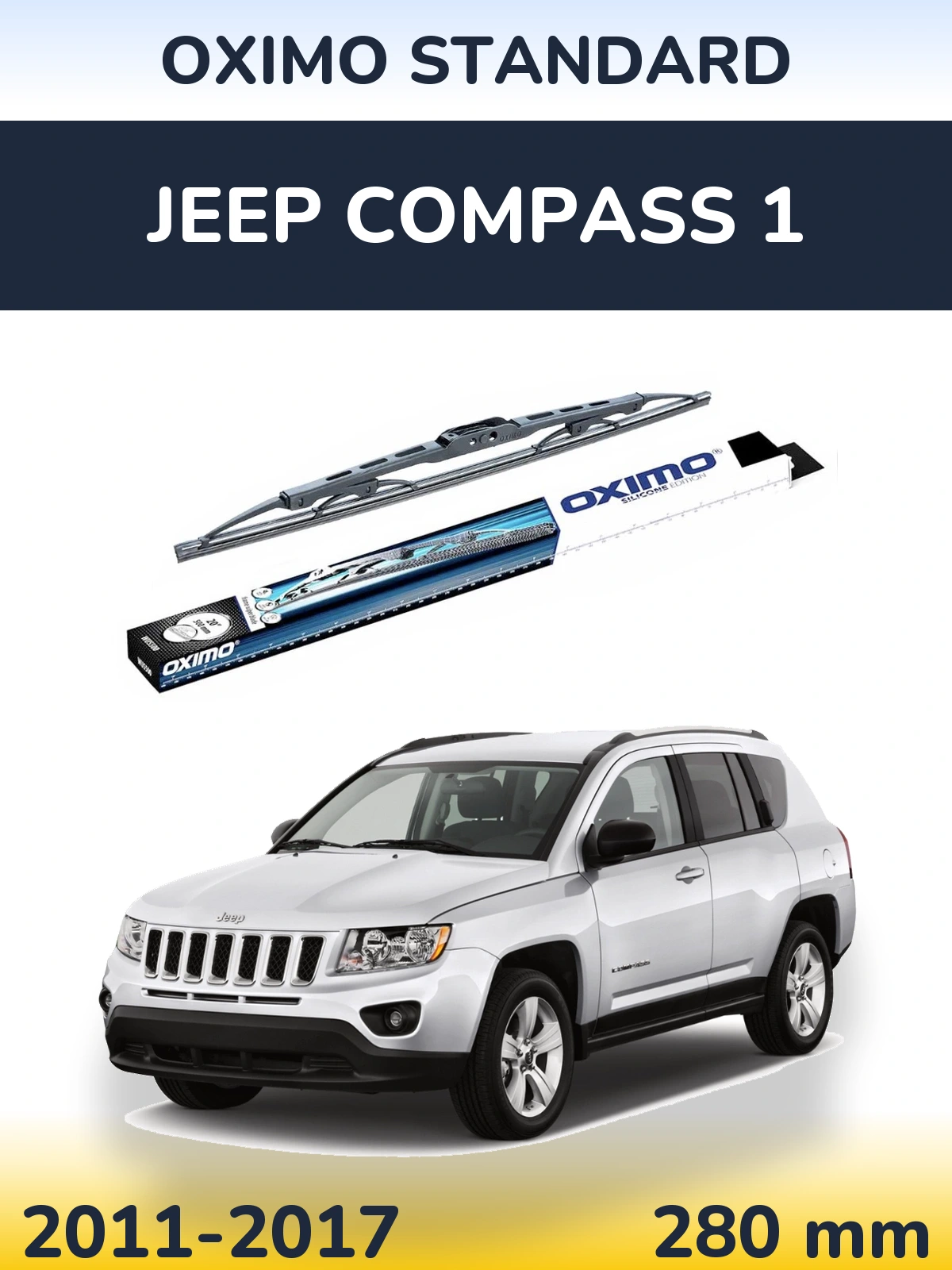 Tylna wycieraczka Oximo Standard 275 mm do Jeep Compass 1 2011-2017