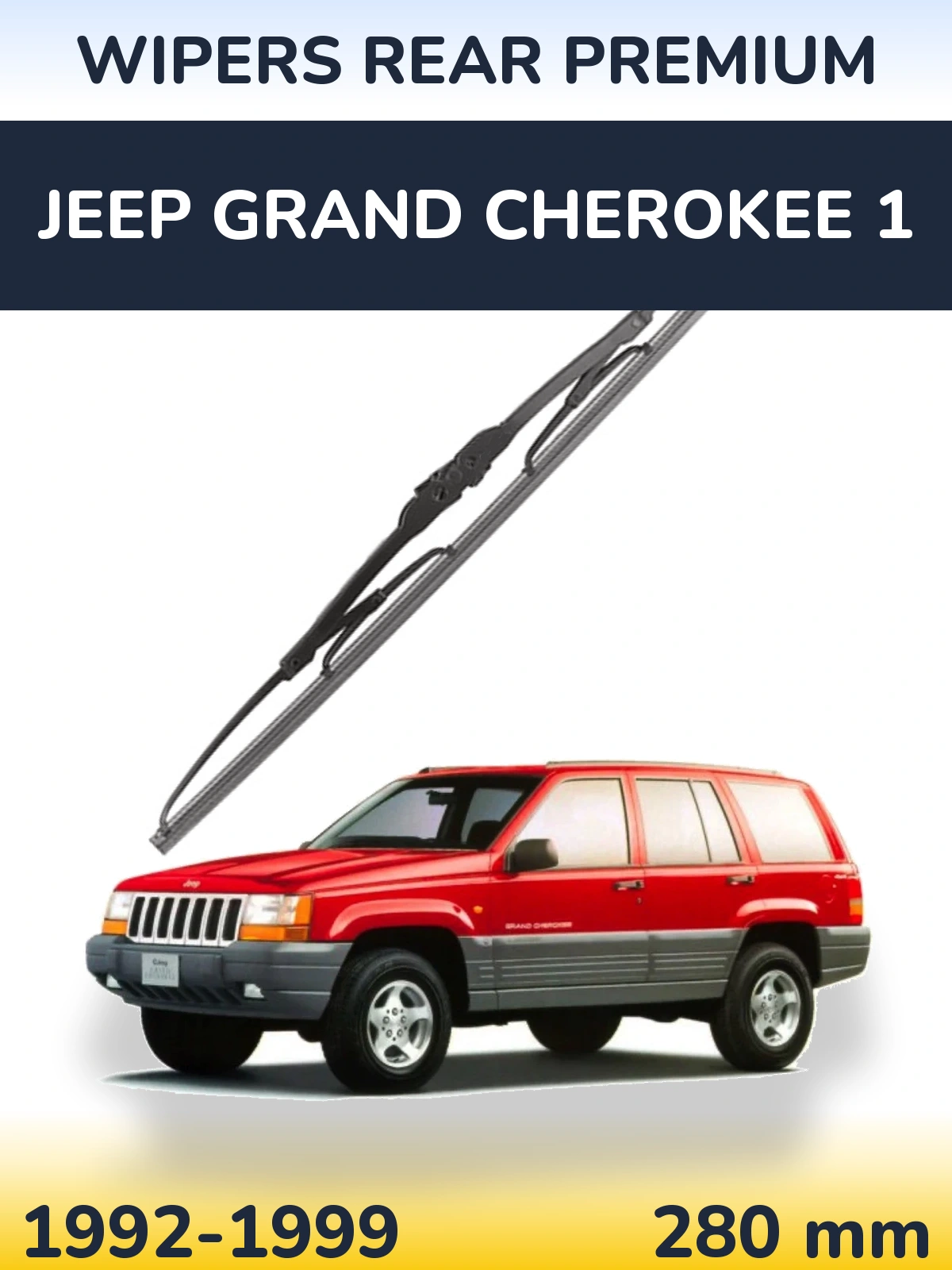 Rear wiper blade WIPERS REAR PREMIUM 280 mm for Jeep Grand Cherokee 1 1992-1999
