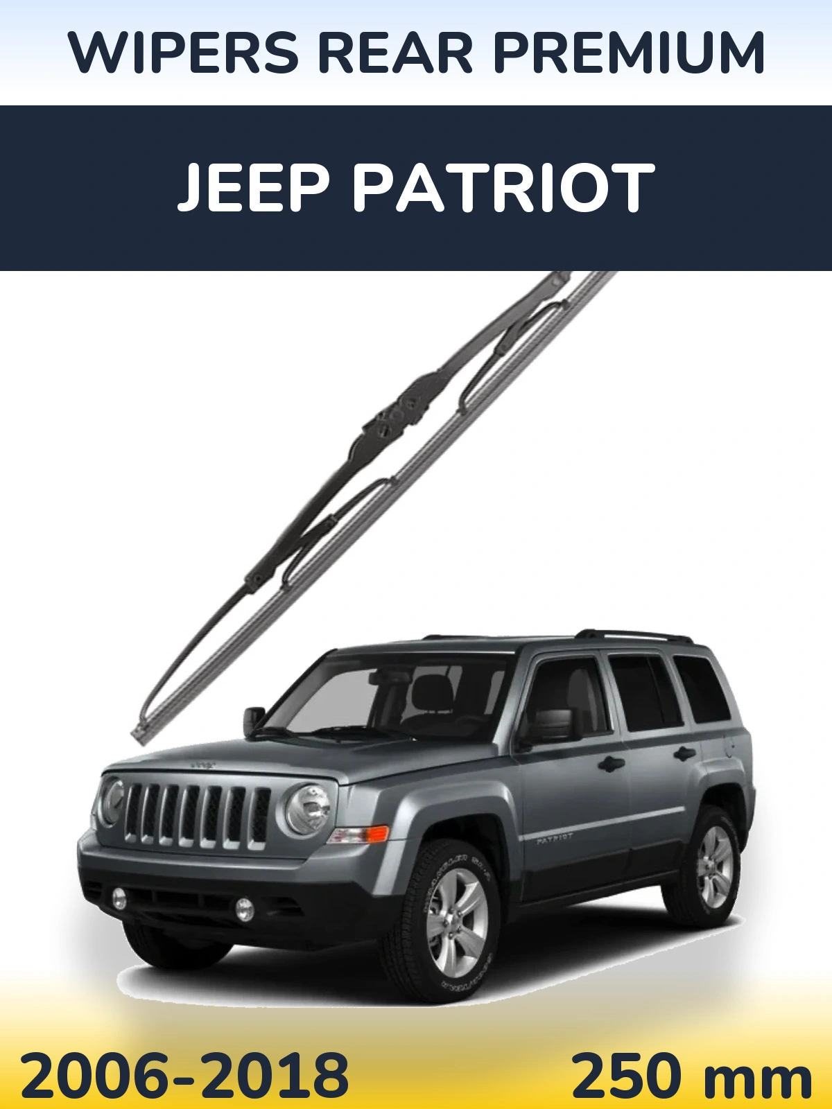 Rear wiper blade WIPERS REAR PREMIUM 250 mm for Jeep Patriot 2006-2018