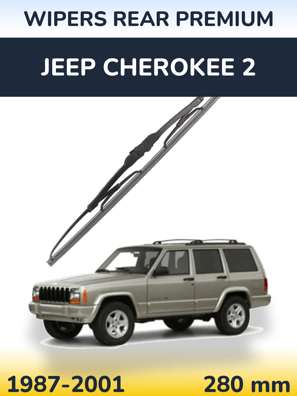 Задня щітка WIPERS REAR PREMIUM 280 мм для Jeep Cherokee 2 1987-2001