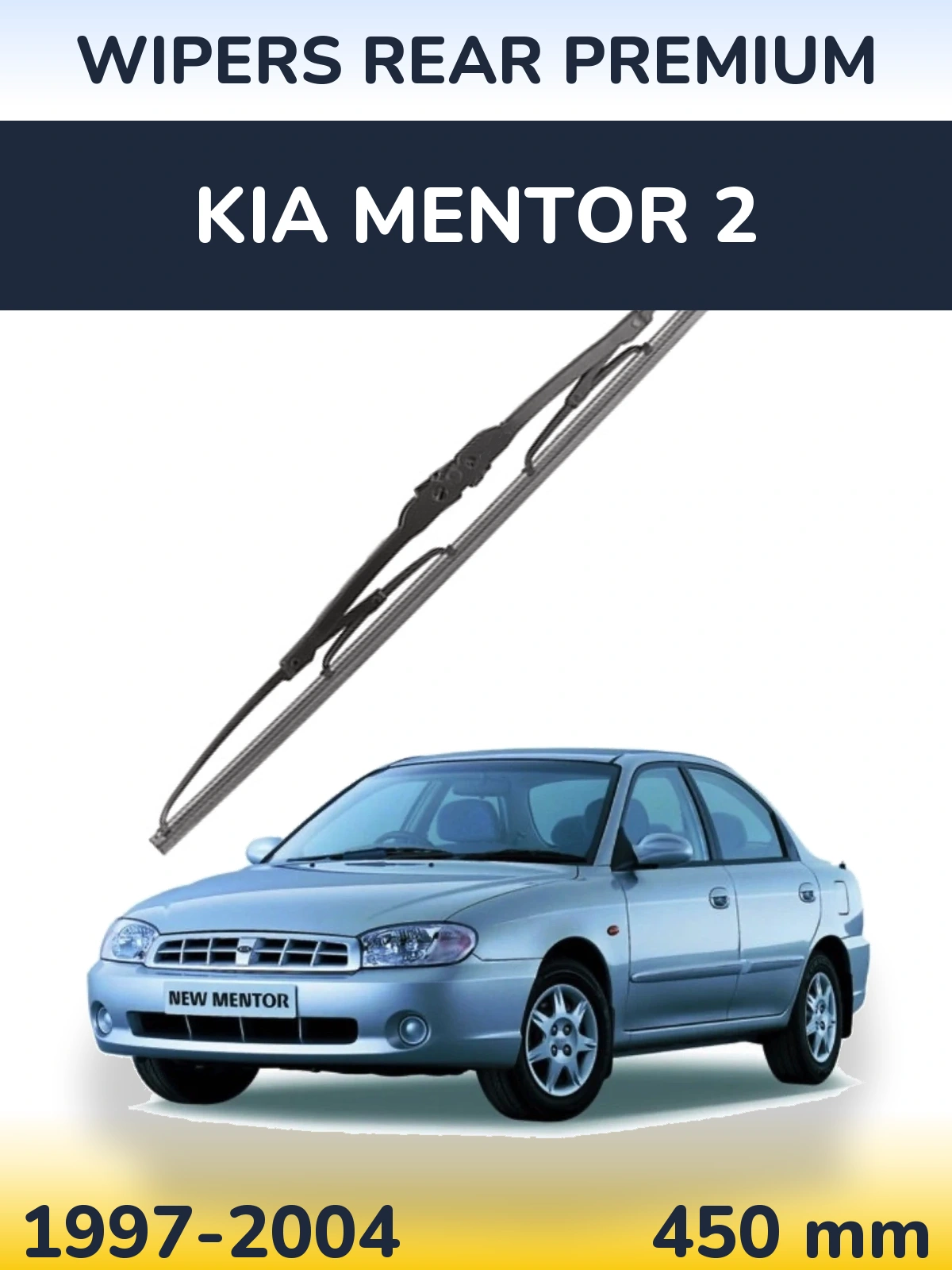 Rear wiper blade WIPERS REAR PREMIUM 450 mm for KIA Mentor 2 1997-2004