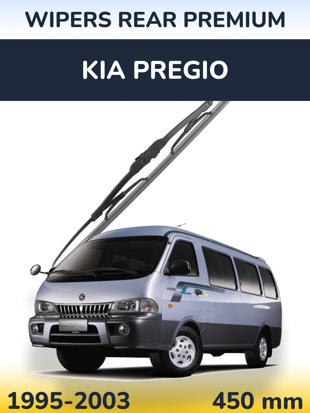 Tylna wycieraczka WIPERS REAR PREMIUM 450 mm do KIA Pregio 1995-2003