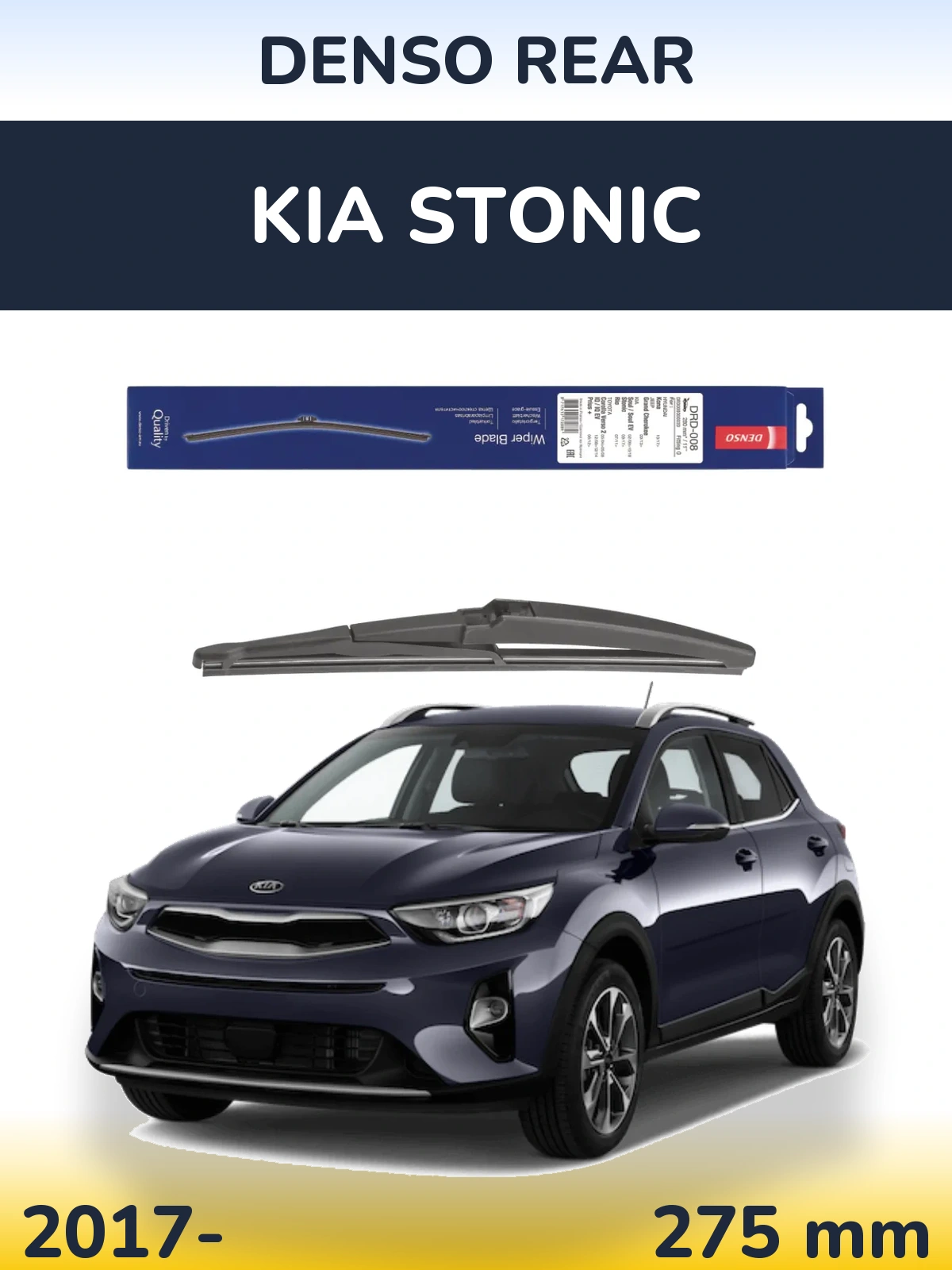 Rear wiper blade Denso Rear 280 mm for KIA Stonic 2017-2026