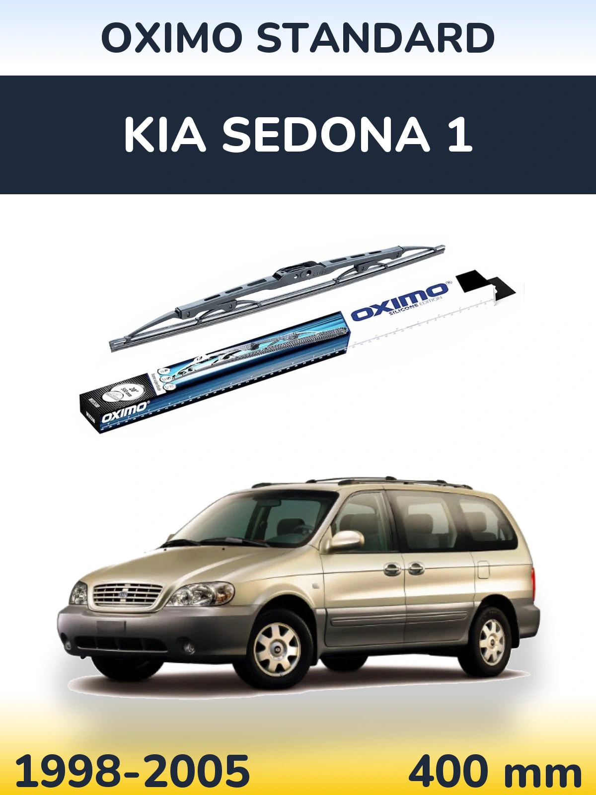 Tylna wycieraczka Oximo Standard 400 mm do KIA Sedona 1 1998-2005
