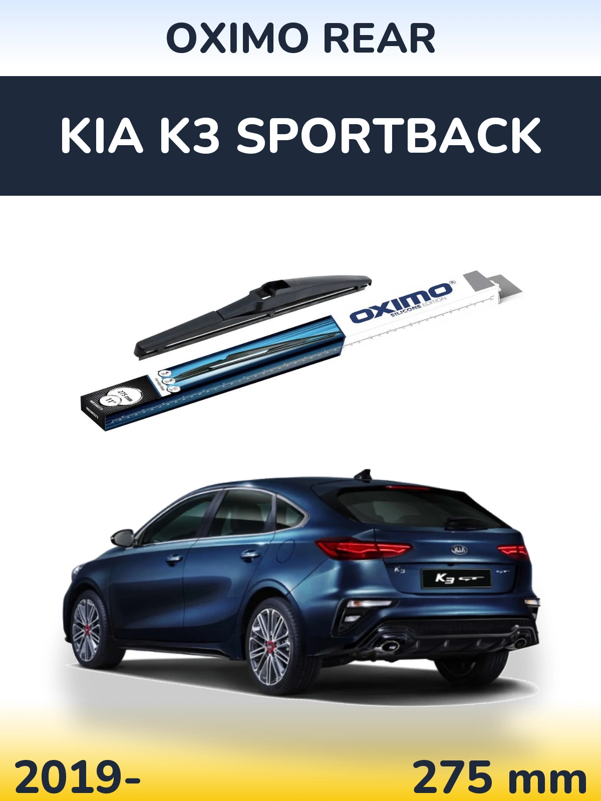 Rear wiper blade Oximo Rear 280 mm for KIA K3 Sportback 2019-2026